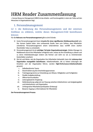 HRM Reader Zusammenfassung FS19