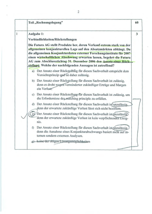 Prüfung 2006 Teil RL