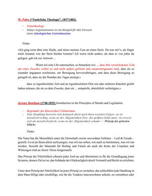 Steckbrief / Übersicht zu den Philosophen