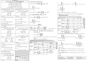 Forschungsmethoden Formelblatt
