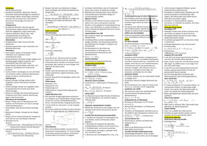 Investments Formelblatt