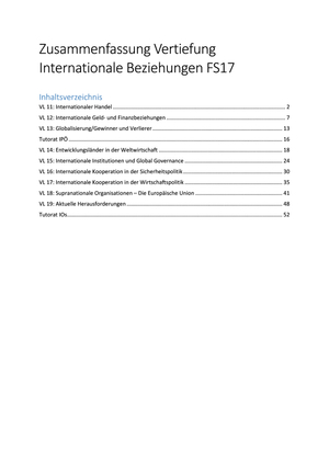 Zusammenfassung Vertiefung IB Prof. Malang