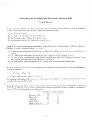 Prüfung Emp WiFo HS10 Serie 1