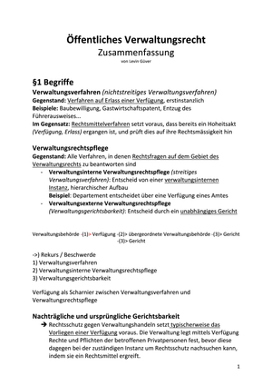 Öffentliches Recht III / Verwaltungsprozessrecht