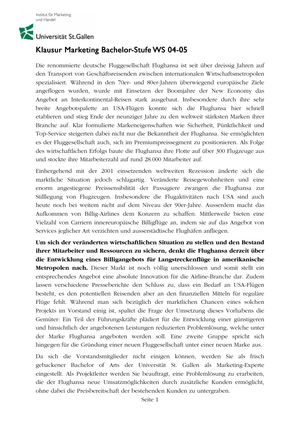 Marketing  Prüfung HS2004