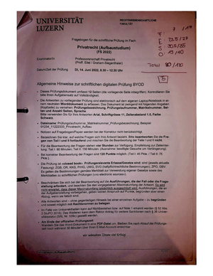 Pruefung Privatrecht FS22