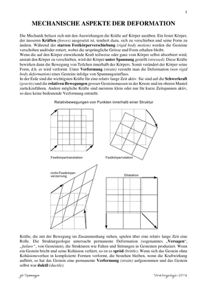 ZSF Mechanische Aspekte der Deformation