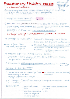 BIO 228 ZF Evolutionary Medicine 2020