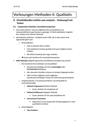 Methoden II ZSF Paper Vorlesung 8