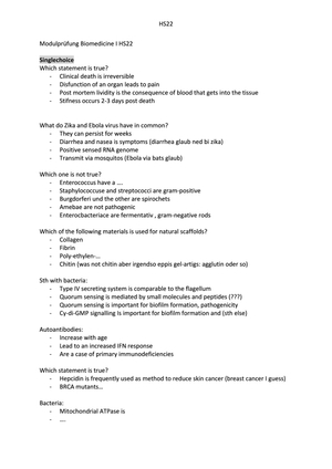 BME236 Exam Questions