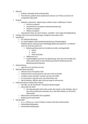 Methoden II Tutorial II Besprechung