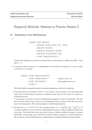 Empirical Methods HS11 Übung 3 Lösung