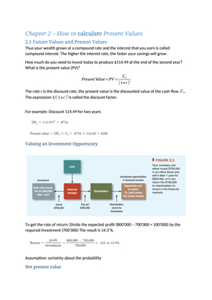 Finance ZSF: Chapter2 Brealy Principles of C. F.