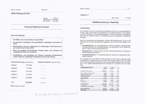 FSA Prüfung HS11 Lösung