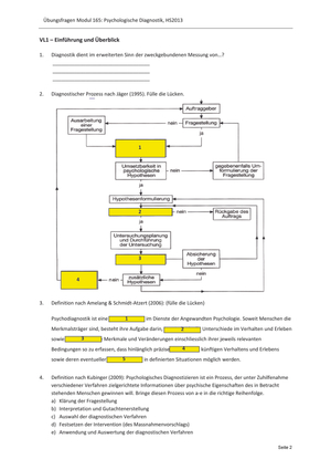 Prüfungstraining HS2013