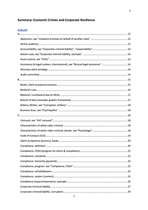 Economic Crimes and Corporate Resilience