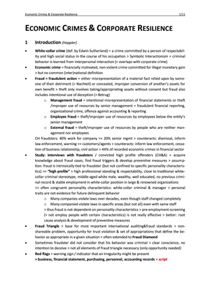 Zusfas Economic Crimes