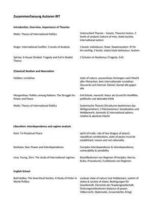 IRT: Zusammenfassung Autoren
