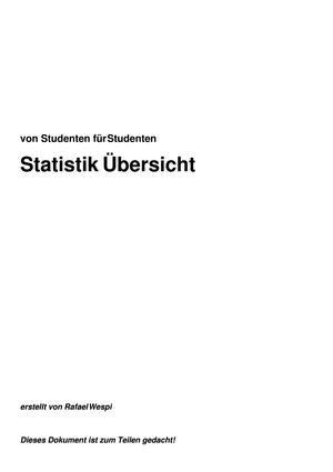 Statistik 1 und 2