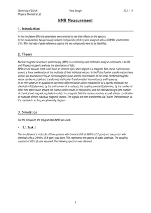 NMR Report (Sample 43 + 61)