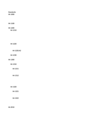Internal Audit ZSF Standards
