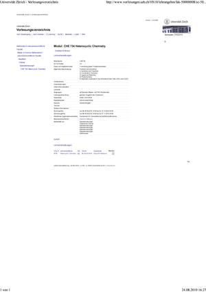 HS Spezialvorlesungen mit Detailbeschreibung als p