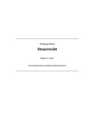 Steuerrecht Zusammenfassung