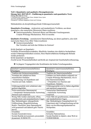 Einführung in die Forschungslogik HS19