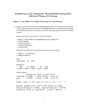Lösungen Softwareübung 2 2015