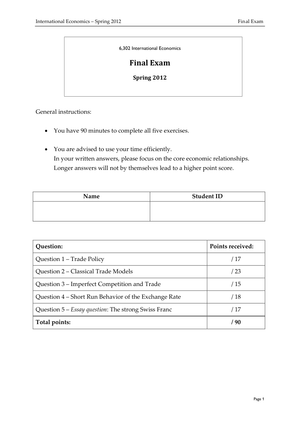 IE Prüfung 2012 + Lösung