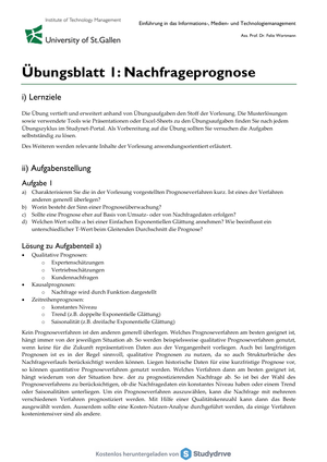 IMT Übung 1 (inklu Musterlösung)