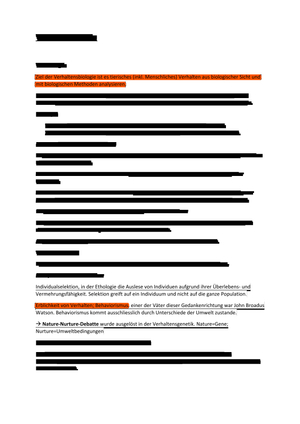 Zusammenfassung Bio 122 FS17