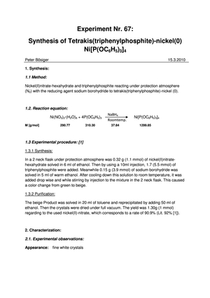 Nr. 67: Ni[P(OC6H5)3]4