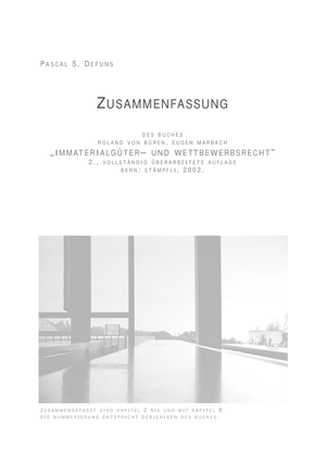 Immaterialgüter- und Wettbewerbsrecht ZSF