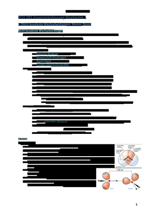 BCH 201 Zusammenstellung der Vorlesungen