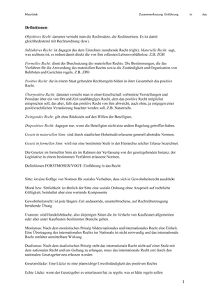 Einführung in das Recht - Vogt