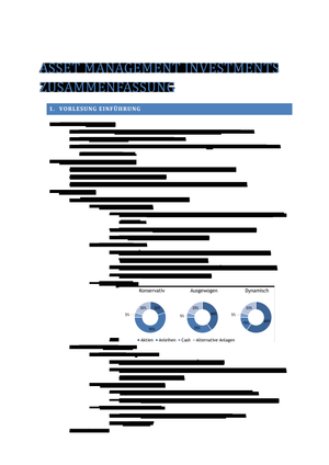 Zusammenfassung Investment