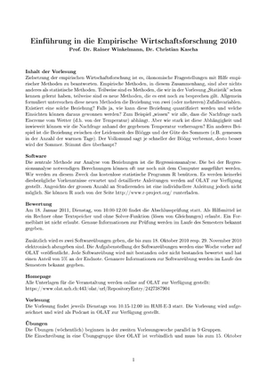 Zusammenstellung Unterlagen HS10