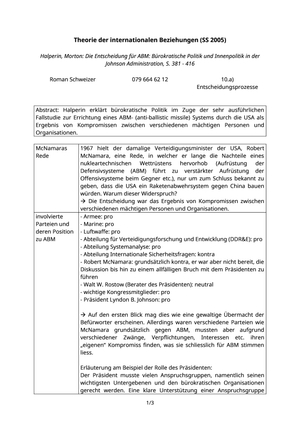 IRT ZSF - Halperin: Die Entscheidung für ABM