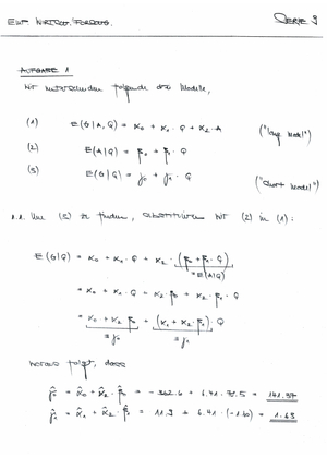 EWF Uebung 9  Loesung Nr. 2