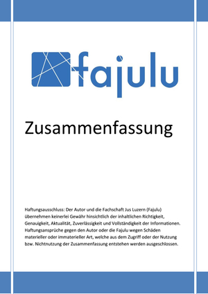 Erbrecht Zusammenfassung