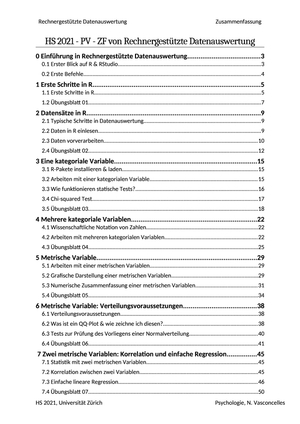 Rechnergestützte Datenauswertung