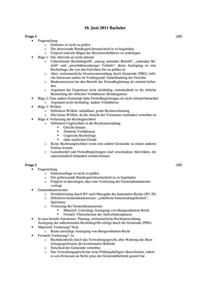 Öffentl. Recht II Prüfung 2011 Musterlösung
