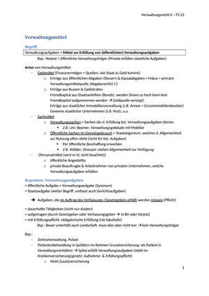 Verwaltungsrecht II