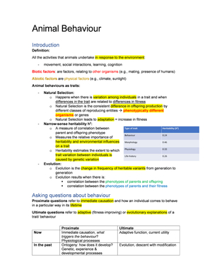 Zusammenfassung BIO122