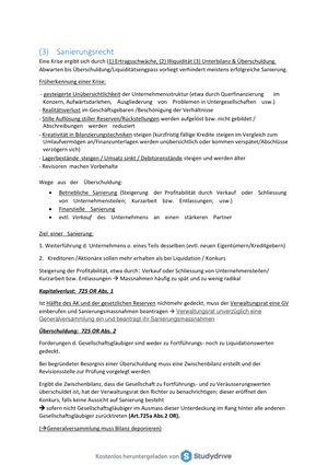 Wirtschaftsrecht Sanierungsrecht ZSF