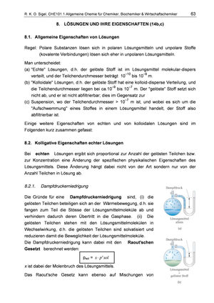 CHE 101 Skript 2013: Kapitel 8