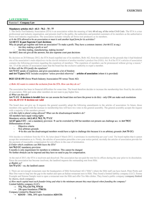 business law exercises 1-5 solutions