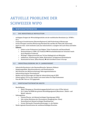 WiPo Zusammenfassung FS14