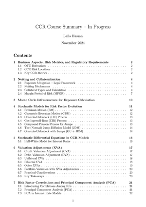 CCR Full Course Summary